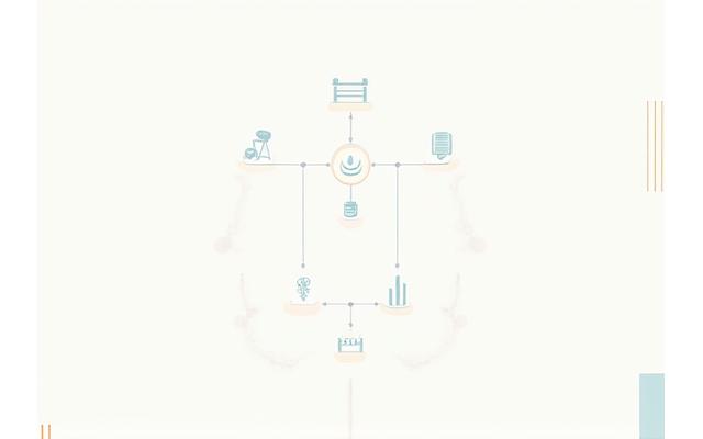 Ein abstraktes Baumdiagramm, das Family Governance-Strukturen und Entscheidungsfindungsprozesse mit klaren Linien und Hierarchien darstellt.
