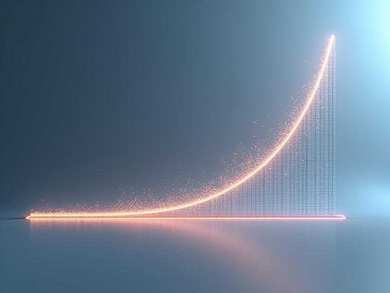 Grafik einer effizienten Grenze, die optimale Risiko-Rendite-Profile in der Portfoliotheorie darstellt.